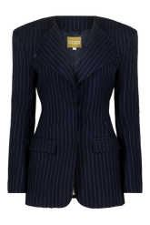 Pinstripe Suit Jacket